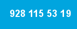 928 115 53 19 928 115 53 19